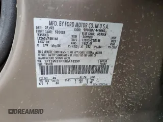 2003 Ford F-350 XL with VIN 1FTSW31F13EA13259, listed as a Copart auction lot 80345954 with 209,898 mi miles and Salvage title. Bid and sale history available at DreamBid. Image 12.