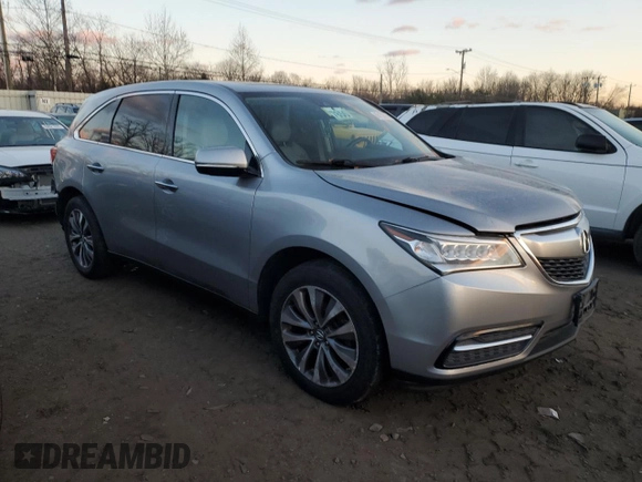 2016 Acura MDX w/Tech with VIN 5FRYD4H47GB060373, listed as a Copart auction lot 88132165 with 91,435 mi miles and Non Repairable. Bid and sale history available at carsss.com. Image 4.