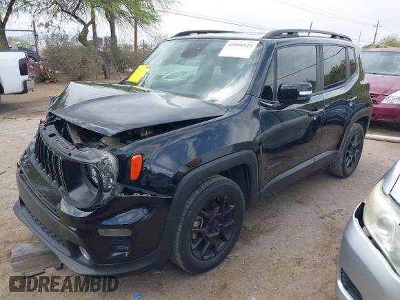 2019 Jeep Renegade Latitude z VIN ZACNJABB4KPK48494, wystawiony jako IAAI lot #42194525 z przebiegiem 76 134 mil mil oraz . Historia ofert i sprzedaży dostępna na DreamBid. Obrazek 2.
