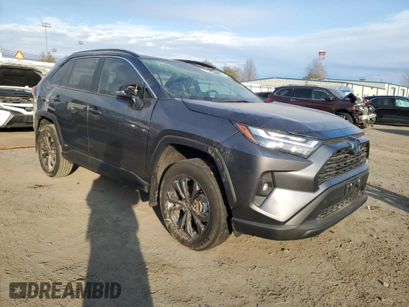 2024 Toyota RAV4 Hybrid XLE Premium with VIN 4T3B6RFV9RU155329, listed as a Copart auction lot 46131295 with 47,961 mi miles and Salvage Title. Bid and sale history available at DreamBid. Image 4.