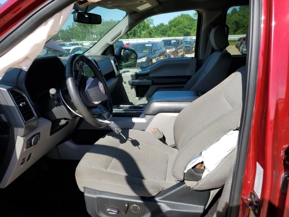 2018 Ford F-150 XL with VIN 1FTEW1E59JFB24071, listed as a Copart auction lot 57824085 with 102,291 mi miles and Salvage title. Bid and sale history available at DreamBid. Image 7.