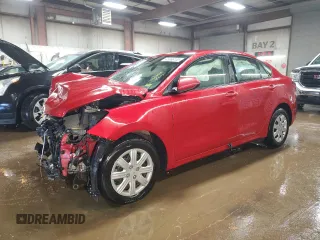 2022 Kia Rio LX with VIN 3KPA24AD1NE460290, listed as a Copart auction lot 48366155 with 39,592 mi miles and Salvage Title. Bid and sale history available at carsss.com. Image 1.