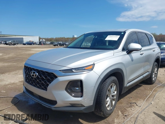 2019 Hyundai Santa Fe SEL with VIN 5NMS33AD1KH101182, listed as a IAAI auction lot 42093555 with 93,473 mi miles and . Bid and sale history available at DreamBid. Image 17.