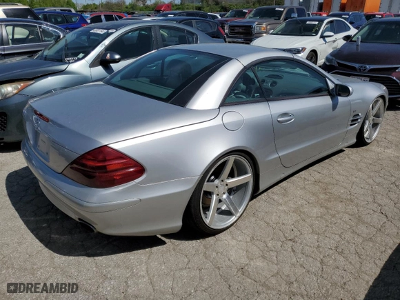2004 Mercedes-Benz SL-Class with VIN WDBSK75F64F082732, listed as a Copart auction lot 49105494 with NaN miles and Salvage Title. Bid and sale history available at carsss.com. Image 3.