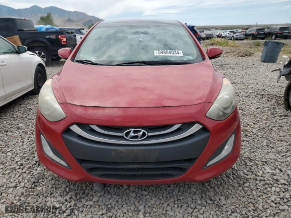 2013 Hyundai Elantra GT with VIN KMHD35LE9DU058373, listed as a Copart auction lot 59804034 with 131,539 mi miles and Salvage Title. Bid and sale history available at carsss.com. Image 5.
