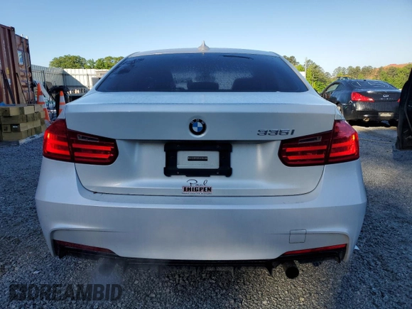 2013 BMW 3 Series 335i with VIN WBA3A9G51DNP37407, listed as a Copart auction lot 55478365 with 108,730 mi miles and Clean title. Bid and sale history available at DreamBid. Image 6.