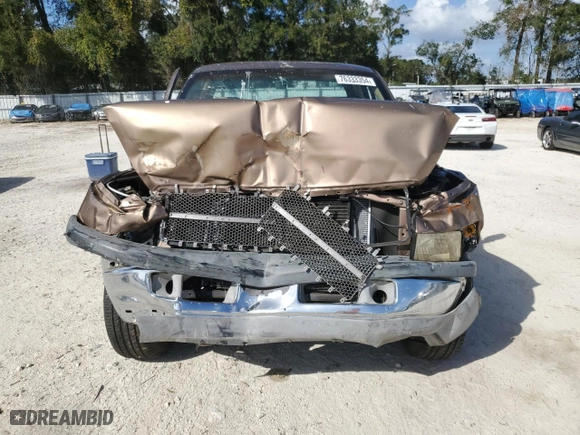 2000 Dodge Ram 1500 with VIN 1B7HC13Y4YJ124957, listed as a Copart auction lot 76333354 with 390,462 mi miles and Salvage Title. Bid and sale history available at carsss.com. Image 5.