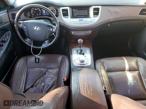 2009 Hyundai Genesis with VIN KMHGC46E09U054187, listed as a Copart auction lot 71584024 with 325,244 mi miles and Salvage Title. Bid and sale history available at carsss.com. Image 8.