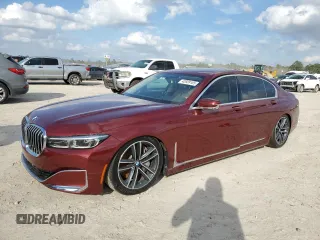 2021 BMW 7 Series 750i xDrive with VIN WBA7U2C03MCF89429, listed as a Copart auction lot 42828185 with 0 mi miles and Non Repairable. Bid and sale history available at carsss.com. Image 1.