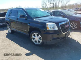 2017 GMC Terrain SLE with VIN 2GKFLSEK1H6265914, listed as a IAAI auction lot 42097155 with 121,905 mi miles. Bid and sale history available at carsss.com. Image 1.