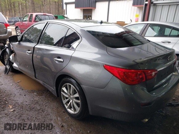2015 Infiniti Q50 Premium z VIN JN1BV7ARXFM411040, wystawiony jako IAAI lot #41706295 z przebiegiem 97 297 mil mil oraz . Historia ofert i sprzedaży dostępna na DreamBid. Obrazek 3.
