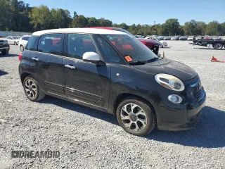 2015 FIAT 500L Easy with VIN ZFBCFABH6FZ035962, listed as a Copart auction lot 75283774 with 132,789 mi miles and Salvage Title. Bid and sale history available at carsss.com. Image 4.