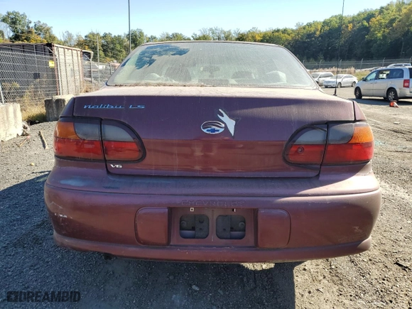 2001 Chevrolet Malibu LS with VIN 1G1NE52J816192690, listed as a Copart auction lot 76683134 with 0 mi miles and Salvage Title. Bid and sale history available at carsss.com. Image 6.