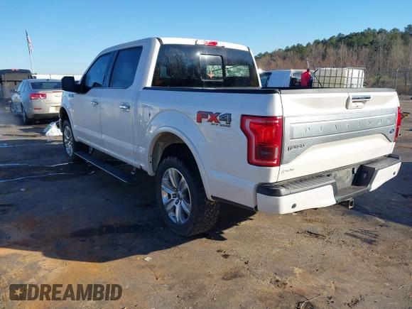 2017 Ford F-150 XL with VIN 1FTEW1EF5HFA07428, listed as a IAAI auction lot 41334443 with 178,545 mi miles. Bid and sale history available at carsss.com. Image 3.