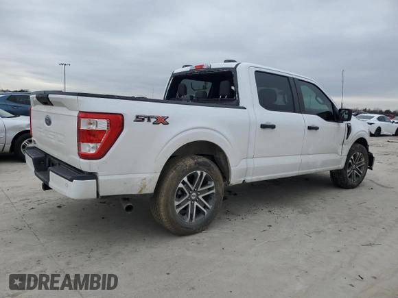 2021 Ford F-150 XL with VIN 1FTEW1C53MKD96985, listed as a Copart auction lot 46231075 with 0 mi miles and Salvage Title. Bid and sale history available at carsss.com. Image 3.