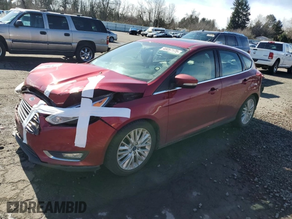 2017 Ford Focus Titanium with VIN 1FADP3N27HL287927, listed as a Copart auction lot 48057175 with 75,473 mi miles and Salvage Title. Bid and sale history available at carsss.com. Image 1.