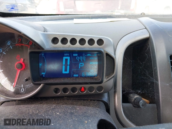 2015 Chevrolet Sonic LT with VIN 1G1JC5SH6F4121976, listed as a IAAI auction lot 42143052 with 63,885 mi miles and . Bid and sale history available at DreamBid. Image 7.