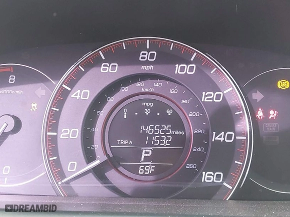 2014 Honda Accord Sedan Sport with VIN 1HGCR2F55EA274069, listed as a IAAI auction lot 41073955 with 146,525 mi miles. Bid and sale history available at carsss.com. Image 15.
