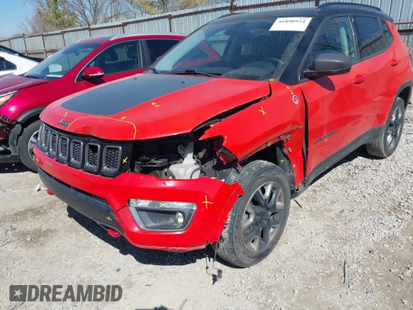 2018 Jeep Compass Trailhawk with VIN 3C4NJDDB4JT336745, listed as a IAAI auction lot 41898924 with 94,471 mi miles and . Bid and sale history available at carsss.com. Image 6.