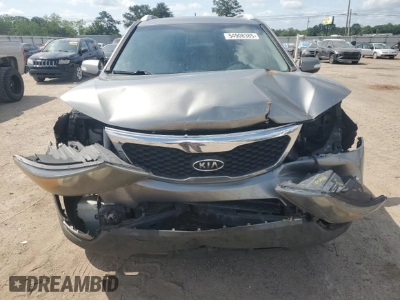 2011 Kia Sorento LX with VIN 5XYKT4A27BG048986, listed as a Copart auction lot 54908385 with 158,698 mi miles and Salvage Title. Bid and sale history available at DreamBid. Image 5.