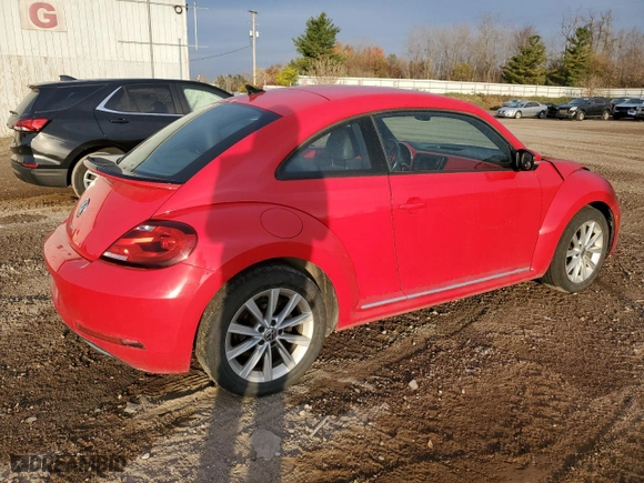 2017 Volkswagen Beetle 1.8T SE with VIN 3VWJ17AT0HM622994, listed as a Copart auction lot 77161414 with 102,415 mi miles and Clean Title. Bid and sale history available at carsss.com. Image 3.