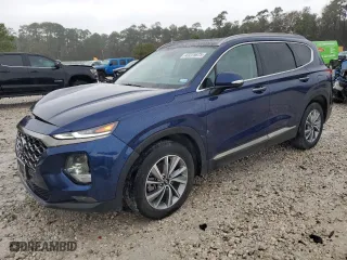 2020 Hyundai Santa Fe Limited with VIN 5NMS53AD3LH208780, listed as a Copart auction lot 43225675 with 33,122 mi miles and Clean Title. Bid and sale history available at carsss.com. Image 1.