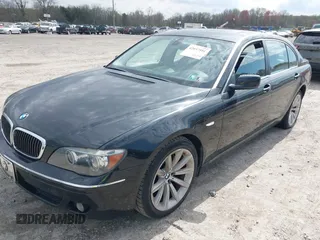 2008 BMW 7 Series 750Li with VIN WBAHN83518DT82406, listed as a IAAI auction lot 42037591 with 144,624 mi miles and . Bid and sale history available at carsss.com. Image 2.