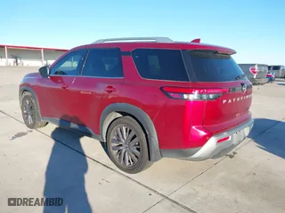 2022 Nissan Pathfinder SL with VIN 5N1DR3CB5NC267996, listed as a IAAI auction lot 41230509 with 69,870 mi miles. Bid and sale history available at carsss.com. Image 3.