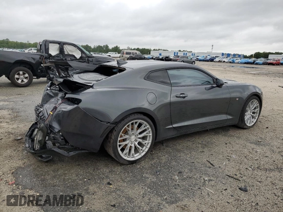 2018 Chevrolet Camaro 2SS with VIN 1G1FH1R77J0184405, listed as a Copart auction lot 56412215 with 53,269 mi miles and Salvage title. Bid and sale history available at DreamBid. Image 3.