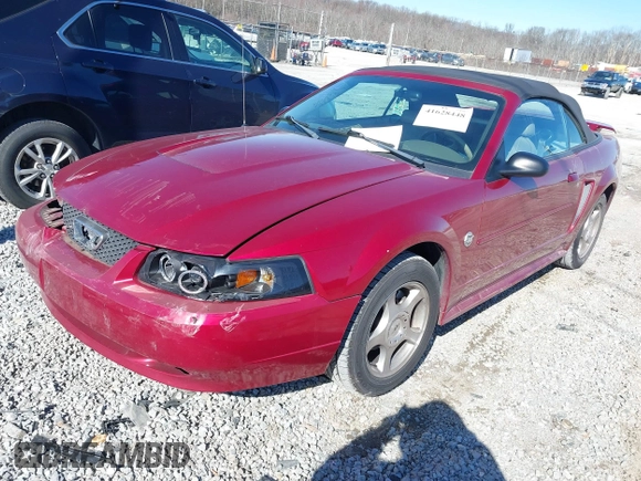 2004 Ford Mustang Deluxe with VIN 1FAFP44694F219365, listed as a IAAI auction lot 41628448 with 124,733 mi miles. Bid and sale history available at carsss.com. Image 18.