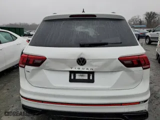 2023 Volkswagen Tiguan SE R-Line Black with VIN 3VVCB7AX7PM012828, listed as a Copart auction lot 45145365 with 44,254 mi miles and Salvage Title. Bid and sale history available at carsss.com. Image 6.