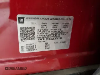 2020 GMC Terrain SLT with VIN 3GKALPEX9LL208769, listed as a Copart auction lot 50051835 with 17,498 mi miles and Salvage Title. Bid and sale history available at carsss.com. Image 14.
