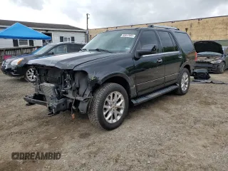 2017 Ford Expedition Limited with VIN 1FMJU2AT7HEA52877, listed as a Copart auction lot 55647885 with 164,260 mi miles and Salvage title. Bid and sale history available at DreamBid. Image 1.