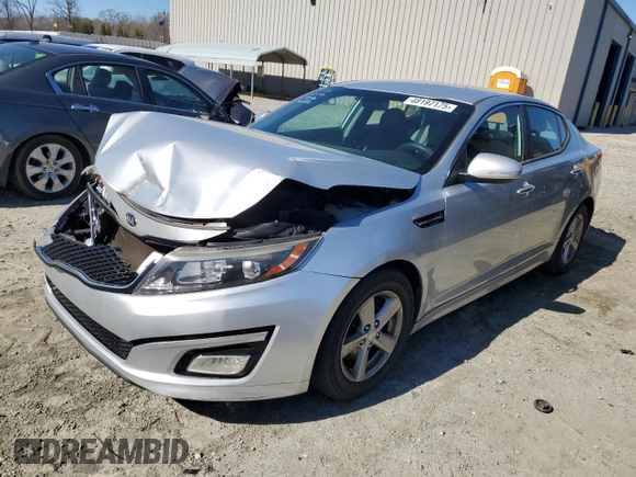 2015 Kia Optima LX z VIN 5XXGM4A72FG431663, wystawiony jako Copart lot #48197175 z przebiegiem 147 940 mil mil oraz Szkoda całkowita • Salvage title. Historia ofert i sprzedaży dostępna na DreamBid. Obrazek 1.