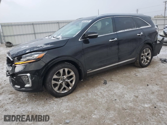 2019 Kia Sorento SX Limited with VIN 5XYPKDA57KG582931, listed as a Copart auction lot 84015284 with 80,988 mi miles and Salvage Title. Bid and sale history available at carsss.com. Image 1.