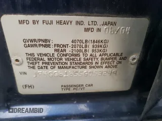 2005 Saab 9-2X Linear z VIN JF4GG61655G053249, wystawiony jako Copart lot #75904134 z przebiegiem 146 613 mil mil oraz Szkody całkowita. Historia ofert i sprzedaży dostępna na DreamBid. Obrazek 13.