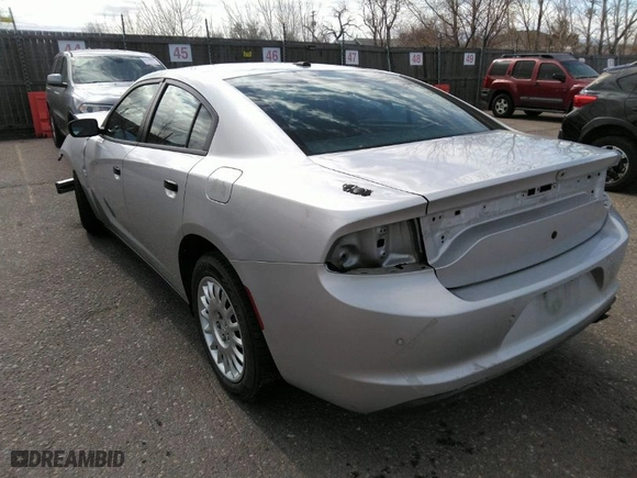 2019 Dodge Charger Police with VIN 2C3CDXKT6KH647880, listed as a IAAI auction lot 41718558 with NaN miles. Bid and sale history available at carsss.com. Image 3.