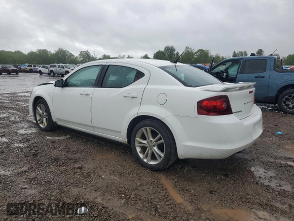 2014 Dodge Avenger SXT with VIN 1C3CDZCG3EN165716, listed as a Copart auction lot 57795365 with 33,070 mi miles and Salvage title. Bid and sale history available at DreamBid. Image 2.