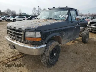 1996 Ford F-250 with VIN 2FTHF26G0TCA69107, listed as a Copart auction lot 43519154 with 0 mi miles and Salvage Title. Bid and sale history available at carsss.com. Image 1.
