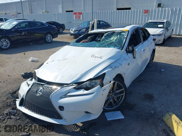 2016 Lexus IS 200t with VIN JTHBA1D24G5002594, listed as a IAAI auction lot 42083106 with 103,862 mi miles and . Bid and sale history available at DreamBid. Image 2.