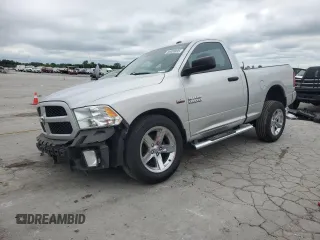 2014 Ram 1500 Express with VIN 3C6JR6AT1EG102889, listed as a Copart auction lot 56038835 with 106,994 mi miles and Clean title. Bid and sale history available at DreamBid. Image 1.