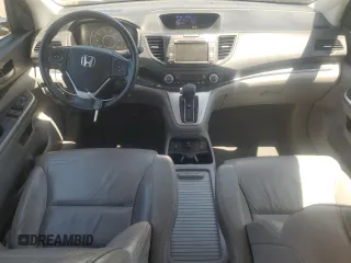 2013 Honda CR-V EX-L z VIN 2HKRM4H7XDH628094, wystawiony jako Copart lot #57358245 z przebiegiem 123 505 mil mil oraz Szkody całkowita. Historia ofert i sprzedaży dostępna na DreamBid. Obrazek 8.