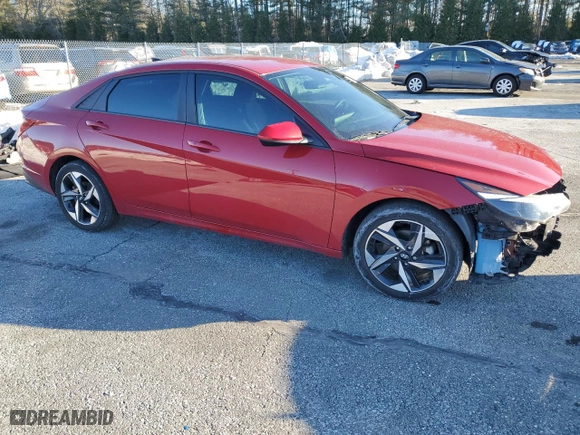 2023 Hyundai Elantra SEL with VIN KMHLS4AG4PU384163, listed as a Copart auction lot 45910905 with 21,269 mi miles and Salvage Title. Bid and sale history available at carsss.com. Image 4.