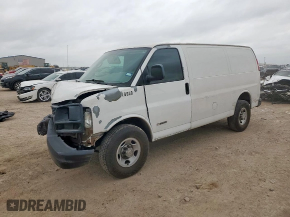 2006 Chevrolet Express Cargo z VIN 1GCGG25V861133375, wystawiony jako Copart lot #57604095 z przebiegiem 224 805 mil mil oraz Szkoda całkowita • Salvage title. Historia ofert i sprzedaży dostępna na DreamBid. Obrazek 1.