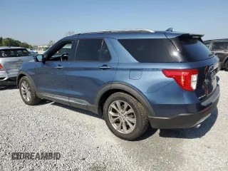2020 Ford Explorer Limited with VIN 1FMSK7FH0LGB33163, listed as a Copart auction lot 52558555 with 57,486 mi miles and Salvage Title. Bid and sale history available at carsss.com. Image 2.