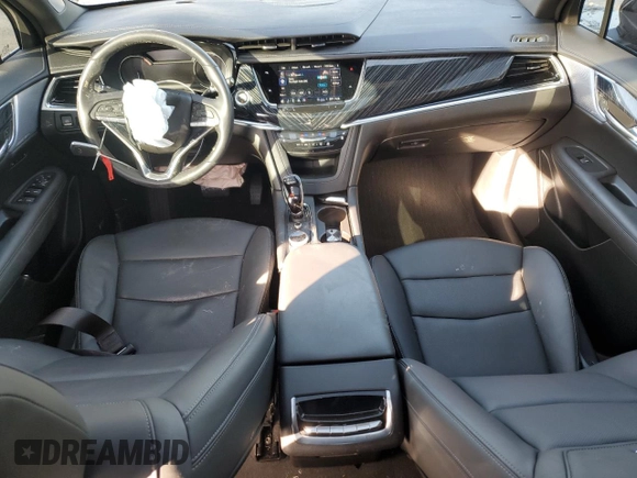 2024 Cadillac XT6 AWD Premium Luxury with VIN 1GYKPDRS4RZ709047, listed as a Copart auction lot 46753105 with 17,108 mi miles and Salvage Title. Bid and sale history available at carsss.com. Image 8.