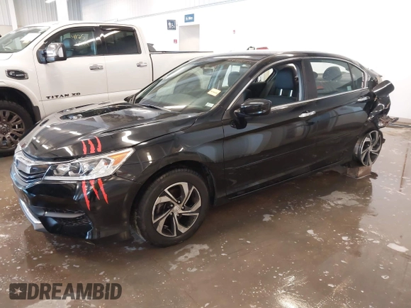 2017 Honda Accord Sedan LX with VIN 1HGCR2F3XHA281313, listed as a IAAI auction lot 41273638 with 81,781 mi miles. Bid and sale history available at carsss.com. Image 2.