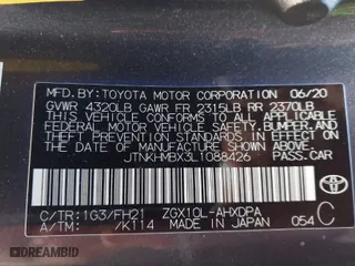 2020 Toyota C-HR LE with VIN JTNKHMBX3L1088426, listed as a IAAI auction lot 41477185 with 14,731 mi miles. Bid and sale history available at carsss.com. Image 9.