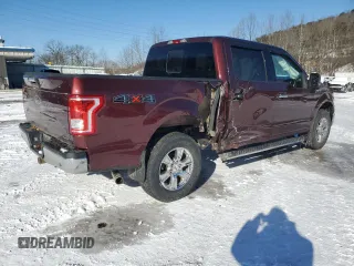 2015 Ford F-150 XLT with VIN 1FTEW1E89FFC91256, listed as a Copart auction lot 87747575 with 88,349 mi miles and Salvage Title. Bid and sale history available at carsss.com. Image 3.