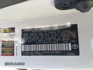 2010 Toyota Camry with VIN 4T1BF3EKXAU512860, listed as a IAAI auction lot 41590070 with 212,659 mi miles and . Bid and sale history available at DreamBid. Image 9.
